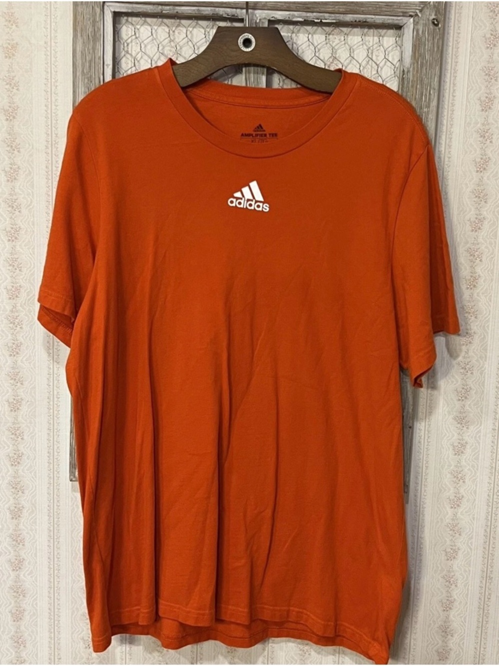 Adidas Men’s Orange Logo Tee